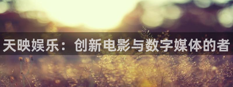 太阳成集团tyc9728：天映娱乐：创新电影与数字媒体的者